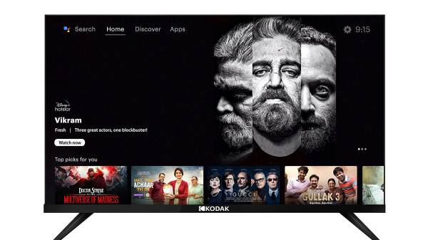 5. கோடாக் 55-இன்ச் Bezel-Less Design Series 4K Ultra HD ஸ்மார்ட் டிவி