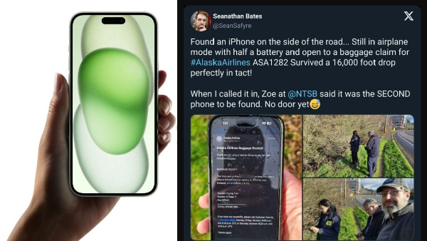 வேகமாக பறந்த பிளைட்.. 16,000 அடி உயரம்.. கீழே விழுந்த iPhone..