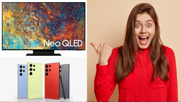 Samsung TV வாங்குனா Galaxy S23 போன், சவுண்ட்பார், இன்னொரு டிவி இலவசம்