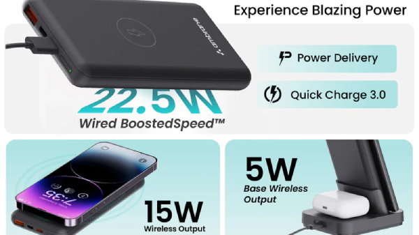 ஒரே கல்லுல 4 மாங்காய்! வயர்லெஸ் சார்ஜர் + பவர் பேங்க் + போன் ஸ்டாண்ட்!