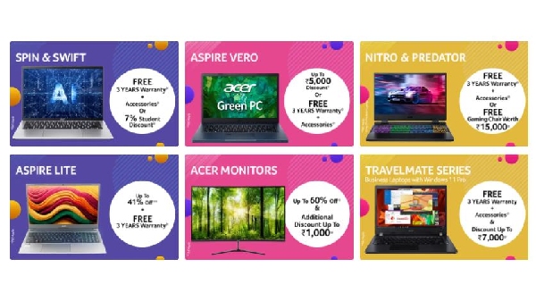 ஏப்.20 வரை.. Acer லேப்டாப்கள் மீது OFFER மழை.. என்னென்ன மாடல்கள்?