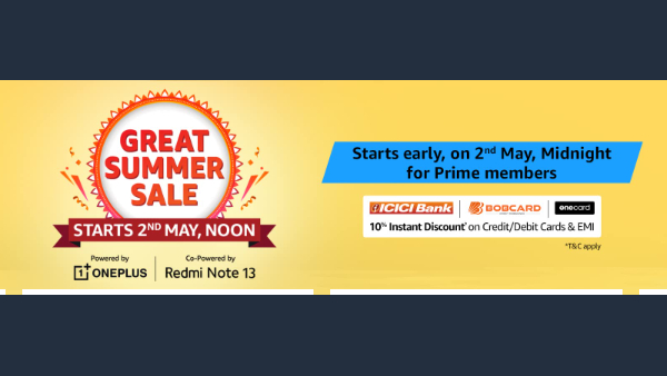 ஆஃபர் விலையில் டிவி, ஸ்மார்ட்போன்கள்.. Amazon Great Summer Sale..