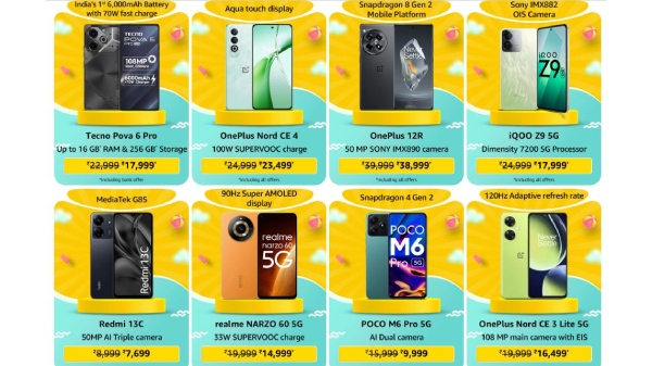 ஆளுக்கு 2 ஆர்டர்.. Amazon-ன் 2024 சம்மர் சேல் ஆரம்பம்! ஆளுக்கு 2 ஆர்டர்.. Amazon-ன் 2024 சம்மர் சேல் ஆரம்பம்!