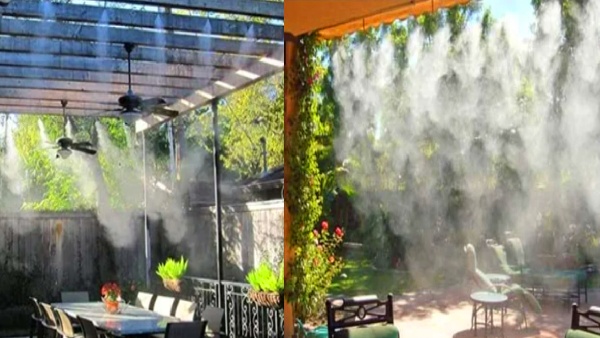கூரைக்குள் மழை.. நாமக்கல் ஹோட்டலில் செயற்கை மழைச்சாரல்.. மிஸ்டிங் டெக்
