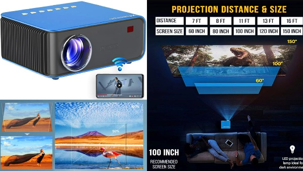 150 இன்ச் வரை டிஸ்பிளே.. ஏர்பிளே அம்சம்.. 1080P LED ப்ரொஜெக்டர்! 150 இன்ச் வரை டிஸ்பிளே.. ஏர்பிளே அம்சம்.. 1080P LED ப்ரொஜெக்டர்!