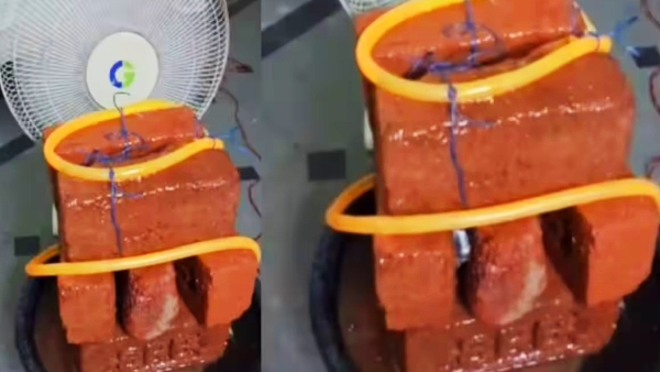 ஏழைகளின் AC.. 7 செங்கல்.. 1 டேபிள் Fan இருந்தா போதும்.. பாரம்பரிய முறை