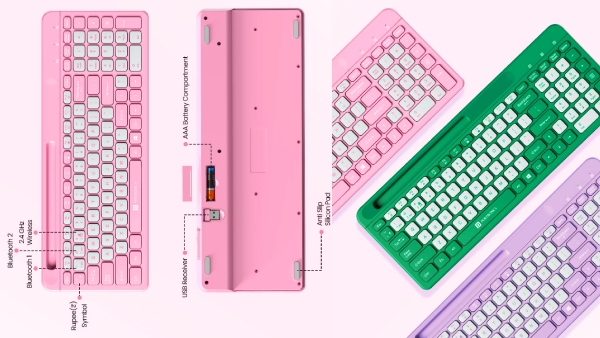 வெறும் ரூ. 800 விலை.. வயர்லெஸ் கீபோர்ட்.. அதுவும் பிரைட்டா கலர்கலரா? 