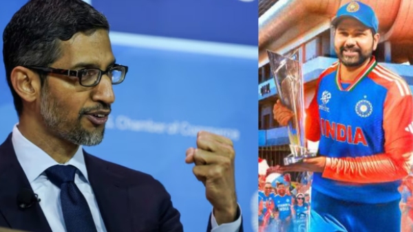 அமெரிக்காவில் இருந்தாலும் இந்தியாவுக்கு வாழ்த்து சொன்ன சுந்தர் பிச்சை.