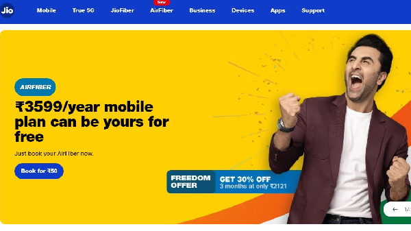 ஜியோ ஃப்ரீடம் ஆபர்.. ஜியோ ஏர்ஃபைபர் சேவையின் கீழ்!