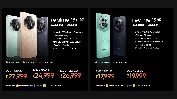 Realme 13 5G, Realme 13 Plus 5G அறிமுகம்.. செப்.6 முதல் விற்பனை!