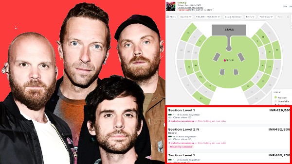 Coldplay Ticket India: 1 டிக்கெட் விலை ரூ. 4.32 லட்சமா? பிளாக்டிக்கெட்