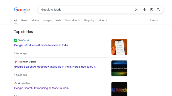 Google சர்ச் Vs AI மோட் சர்ச்.. Google AI மோட் ஓர் புது அனுபவம்!