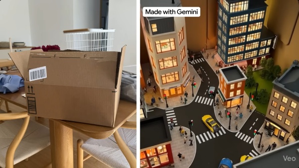 Gemini Veo 3: போட்டோ டூ வீடியோ.. ஒரு அட்டை பெட்டி போதும்.. மினி நகரமே! Gemini Veo 3: போட்டோ டூ வீடியோ.. ஒரு அட்டை பெட்டி போதும்.. மினி நகரமே!