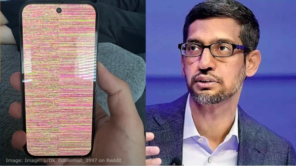 சிக்கியது Google.. டிஸ்பிளே முழுக்க ரெட், க்ரீன், ப்ளூ கோடுகள்!