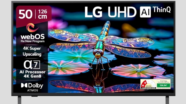 வீட்டுக்கு 1 ஆர்டர்.. ஆஃபரில் LG 50 இன்ச் 4K ஸ்மார்ட் டிவி.. 