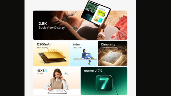 2026 இல் முதல் 5ஜி டேப்லெட் அறிமுகம் செய்த Realme.. எந்த மாடல்? 