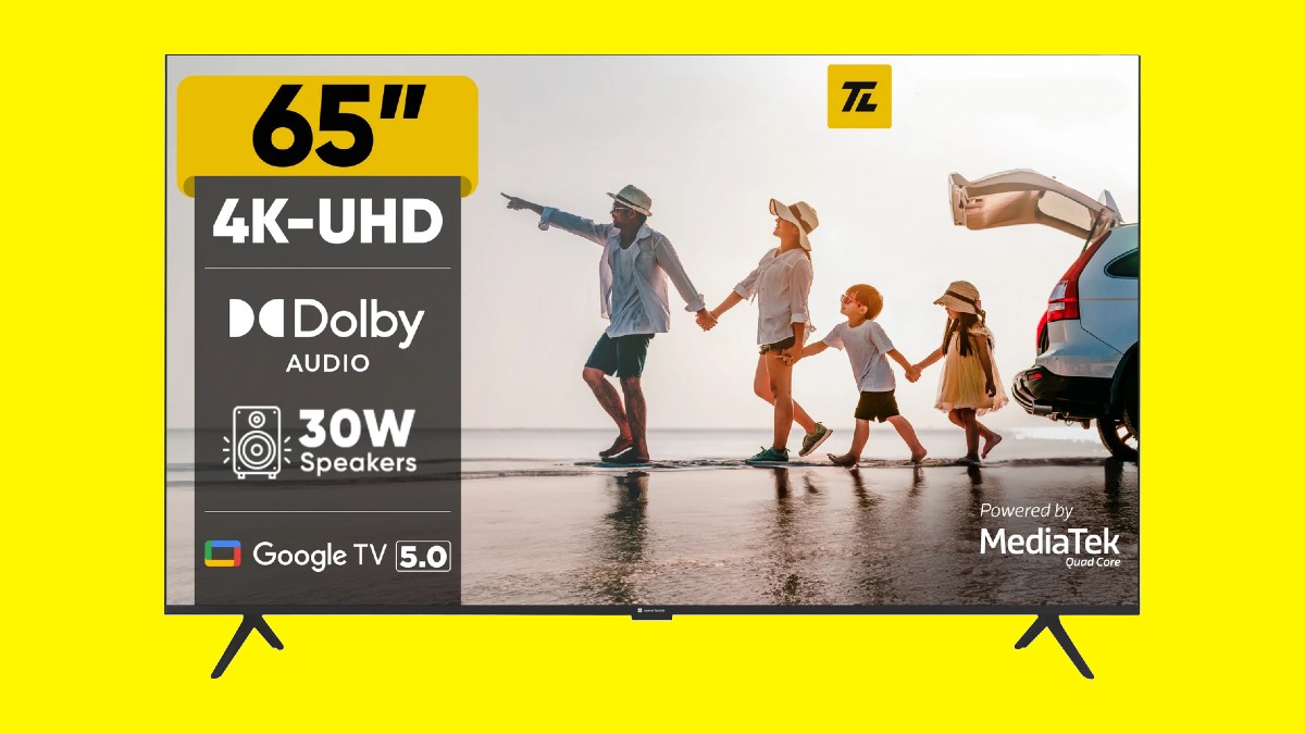 பாதி விலைக்கு 65-இன்ச் TV.. 30W Dolby Audio ஸ்பீக்கர்!