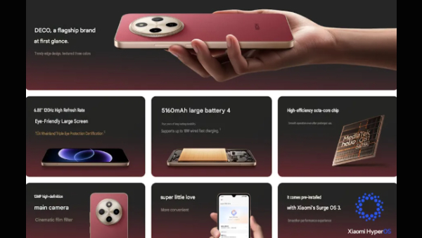 Redmi களமிறக்கிய புதிய போன்.. 5160எம்ஏஎச் பேட்டரி.. எந்த மாடல்? Redmi களமிறக்கிய புதிய போன்.. 5160எம்ஏஎச் பேட்டரி.. எந்த மாடல்?
