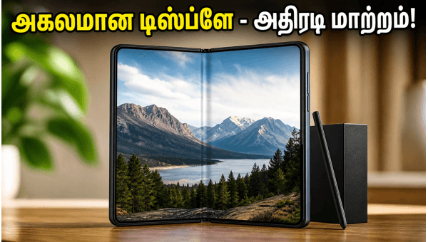 Samsung Galaxy Z Fold 8: அகலமான டிஸ்ப்ளேவுடன் அதிரடி என்ட்ரி! Samsung Galaxy Z Fold 8: அகலமான டிஸ்ப்ளேவுடன் அதிரடி என்ட்ரி!