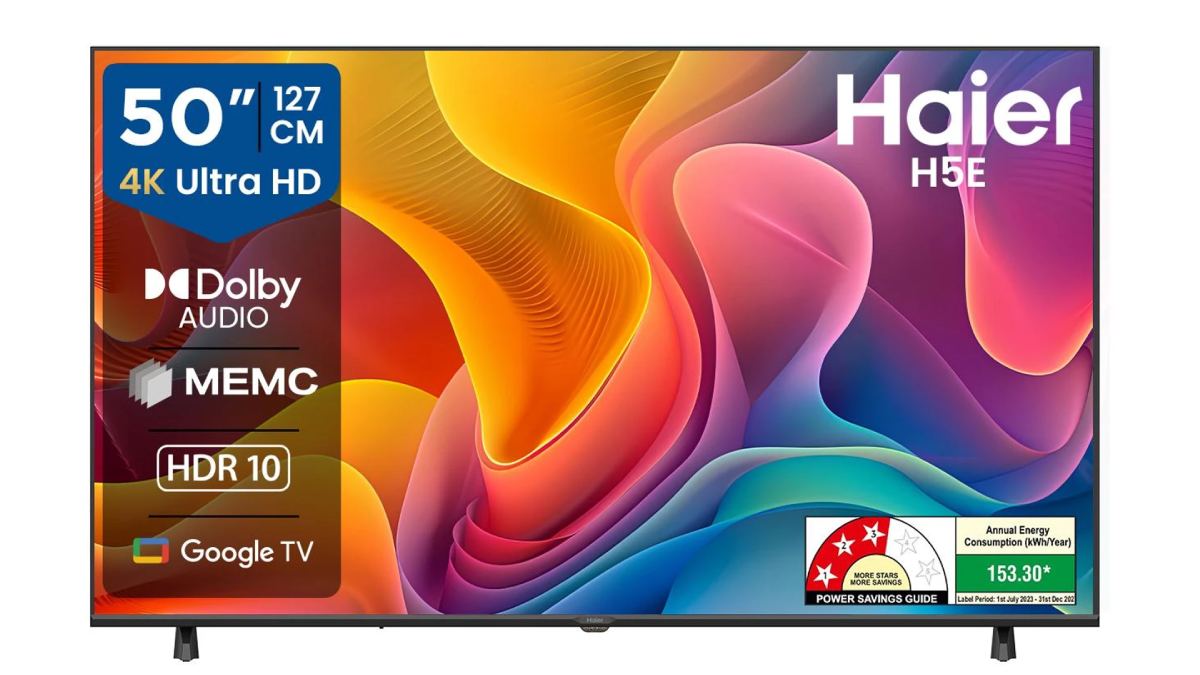 பிளிப்கார்ட் மெகா தள்ளுபடி.. ஹையர் 50 இன்ச் 4K டிவி.. கூகுள் TV OS!