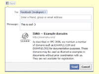 Facebook adds a Send button