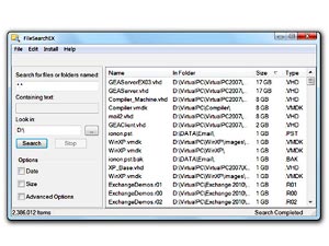 Fast Search Utility for Windows 7