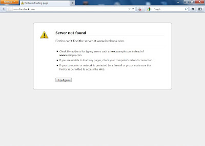 Facebook down in India on 13th March 2012 