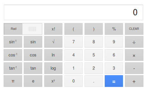Google adds virtual scientific calculator on search