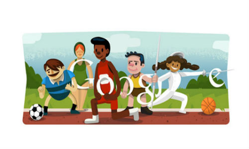 Google doodles opening ceremony London 2012