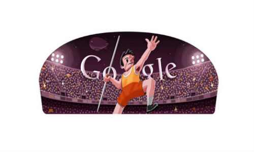 Google doodles London 2012 Javelin