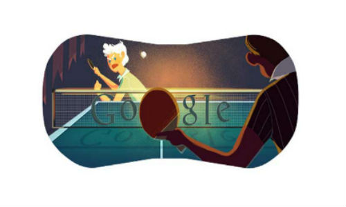  London 2012 table tennis Google doodle
