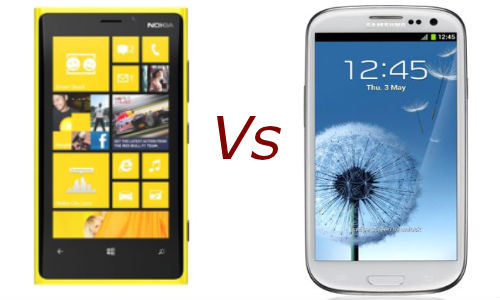 Nokia Lumia 920 Vs Samsung Galaxy S3: Can the Windows Phone 8 Offspring Outsmart the Android Heavyweight? Nokia Lumia 920 Vs Samsung Galaxy S3: Can the Windows Phone 8 Offspring Outsmart the Android Heavyweight?