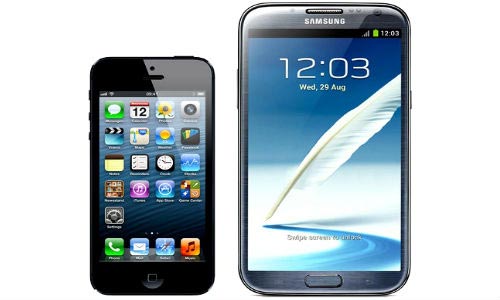 Samsung Galaxy Note 2-Apple iPhone 5