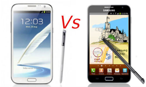 Samsung Galaxy Note 2 vs Samsung Galaxy Note