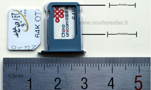 iPhone 5 will come with a Nano-SIM tray