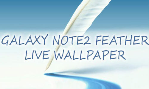 Galaxy Note 2 Feather Live Wallpaper