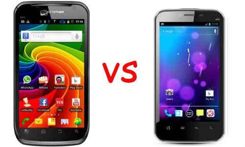 Micromax Canvas A100 vs Karbonn A18