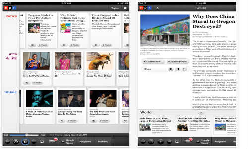 NPR for iPad