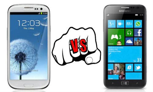 Galaxy S3 vs Ativ S Galaxy S3 vs Ativ S