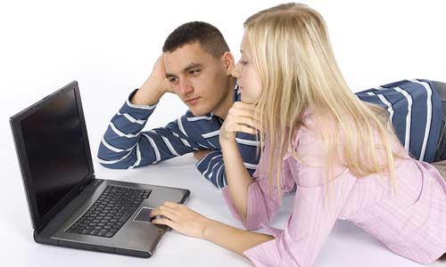 Laptops on Bed