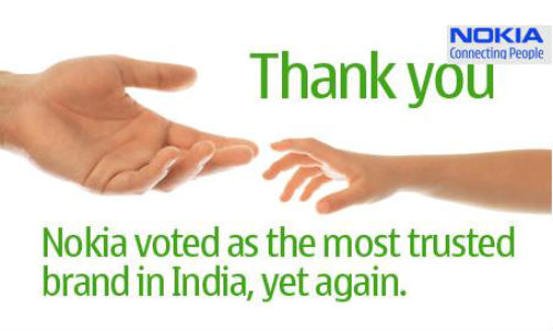 Nokia: Indiaâs 3rd Most Trusted Brand in Brand Equity Survey 2012 Nokia: Indiaâs 3rd Most Trusted Brand in Brand Equity Survey 2012