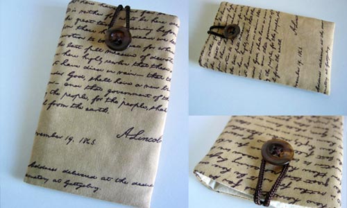 iPhone Pouch Hhandwriting