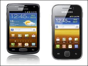 Samsung Galaxy Y and Galaxy W