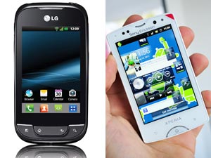 LG Optimus Net-Sony Xperia Mini Pro
