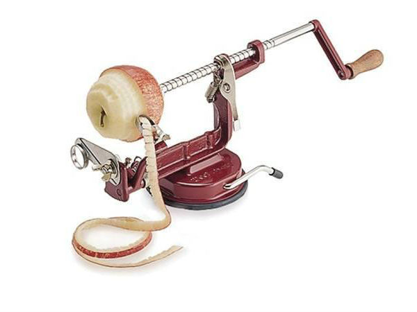 యాపిల్ పీలర్ ఇంకా కోరర్ (Apple Peeler and Corer) :