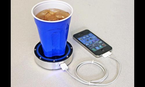 Now charge your cellphone with a Cold Beer