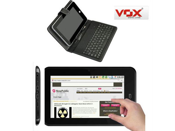 వోక్స్ 7 అంగుళాల ట్యాబ్లెట్ వీ91 & లెదర్ కేస్ కీబోర్డ్, మైక్రోమ్యాక్స్ ఫన్‌బుక్ ప్రో (VOX 7 inch tablet V91 & Leather Case KeyboardMicromax Funbook Pro):