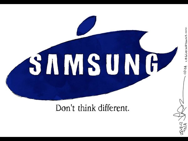 యాపిల్ vs సామ్‌సంగ్ కార్టూన్ యుద్ధం (ఫోటో గ్యాలరీ)!!