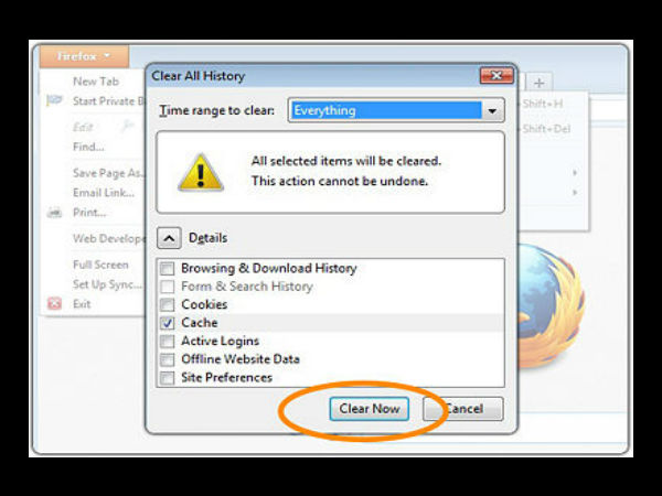 మొజిల్లా ఫైర్‌ఫాక్స్ బ్రౌజర్లో బ్రౌజింగ్ హిస్టరీని క్లియర్ చేయటమెలా..?
