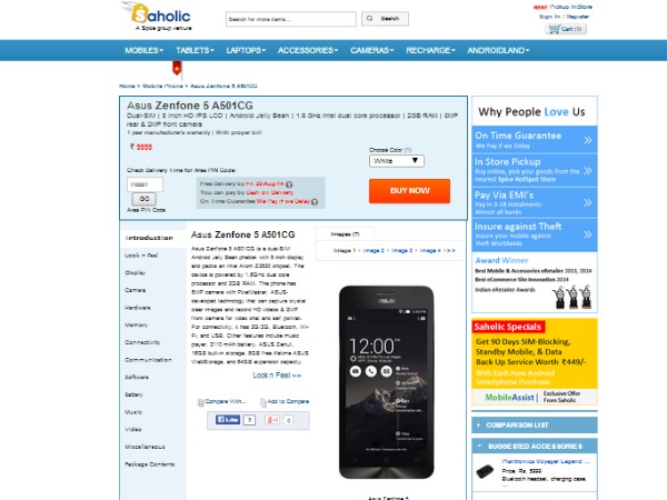మార్కెట్లో అసుస్ జెన్‌ఫోన్ 5.. 5 బెస్ట్ డీల్స్